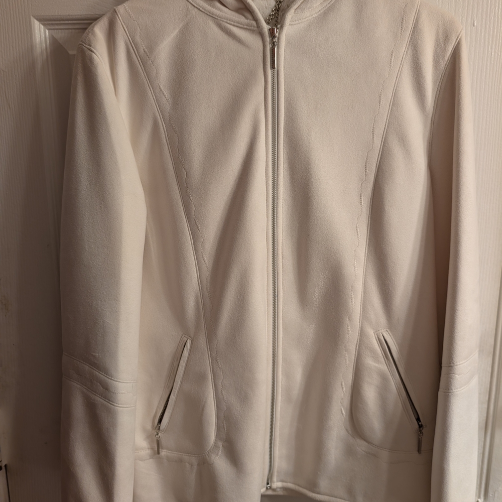 White Zip-Up Jacket